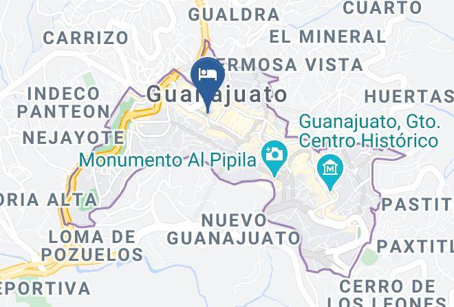 Guanajuato City Centre - Hotel San Carlo Maps