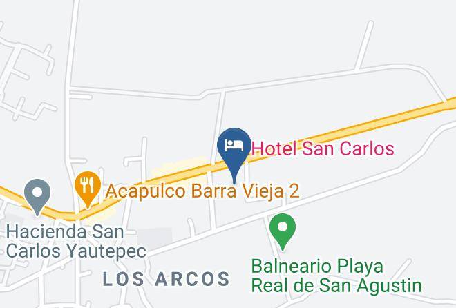 Yautepec - Hotel San Carlos Maps