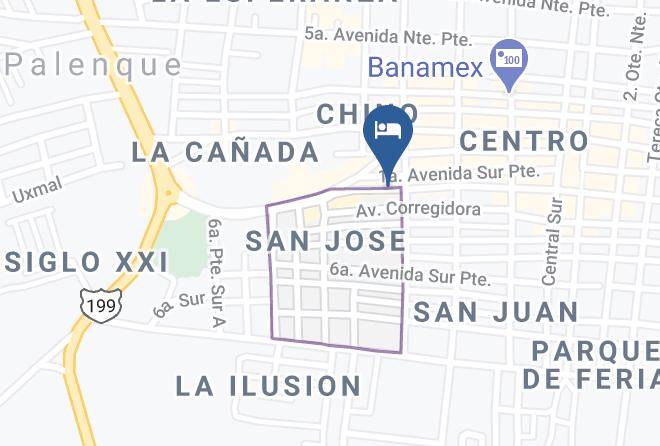 Palenque - Hotel San Catarino Maps