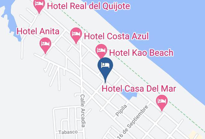 Tecolutla - Hotel San Charbel Maps
