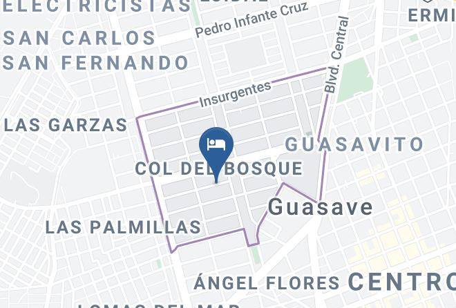 Guasave Municipality - Hotel San Cristobal Maps