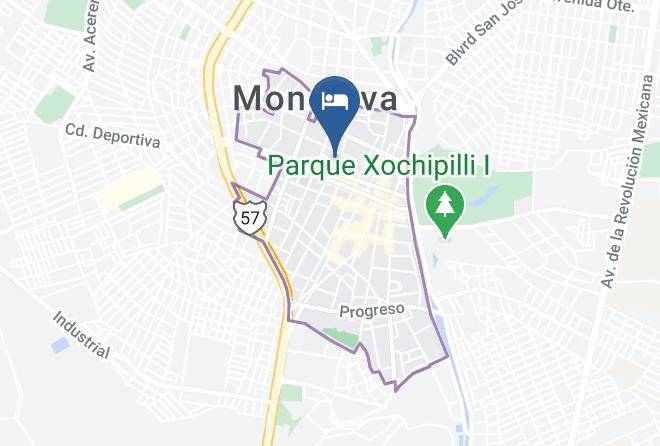 Monclova - Hotel San Cristobal Maps