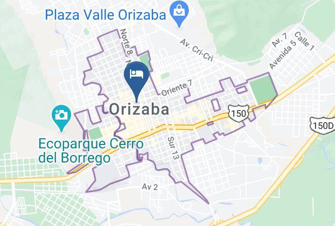 Orizaba - Hotel San Cristobal Maps