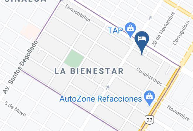 Ahome - Hotel San Cruz Los Mochis Maps
