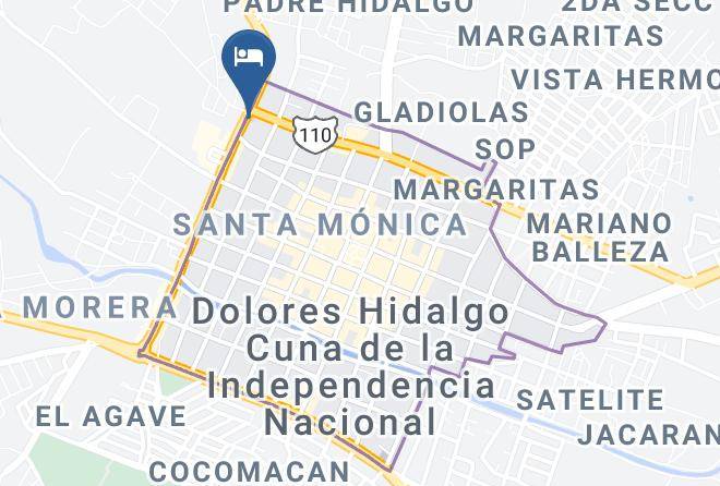 Dolores Hidalgo Cuna De La Independencia Nacional - Hotel San Diego Maps