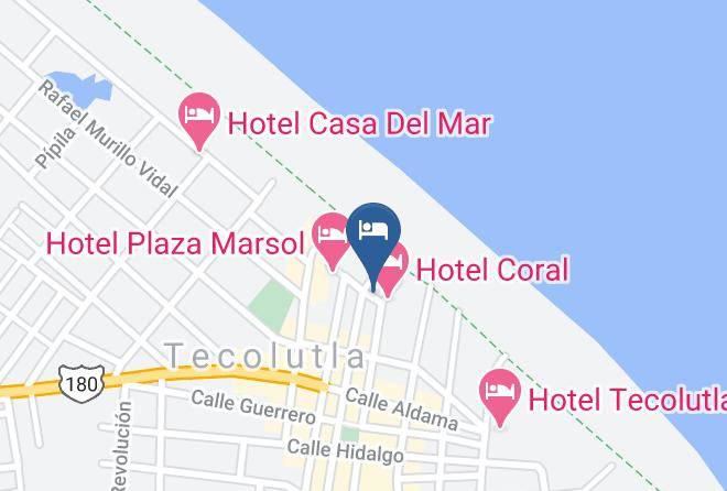 Tecolutla - Hotel San Diego Playa Maps