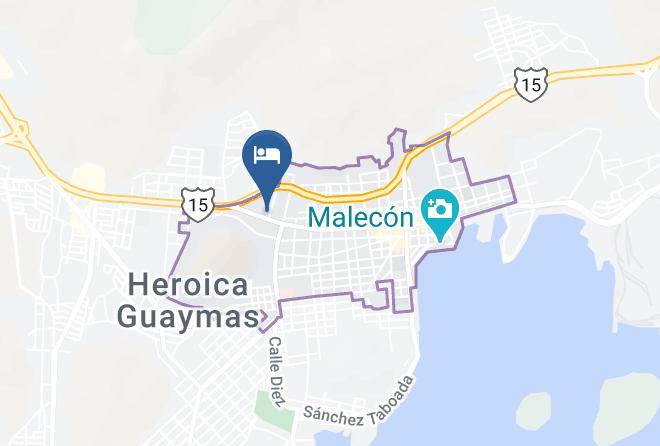 Guaymas - Hotel Santa Rita Centro Maps