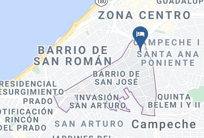 Campeche San Jose - Hotel San Fernando Maps