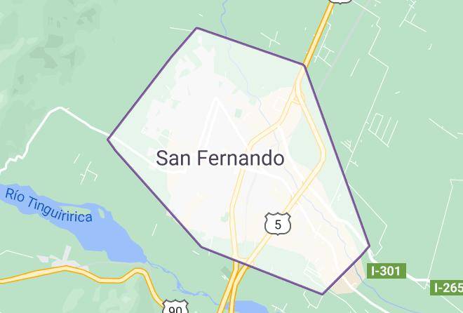 Colchagua Province - Hotel San Fernando Maps