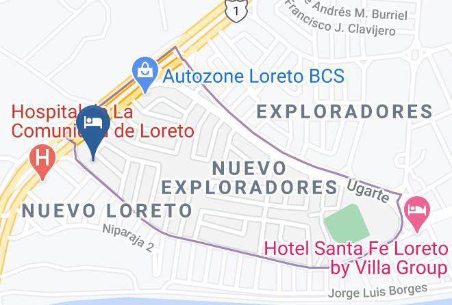 Loreto - Hotel San Fernando Maps