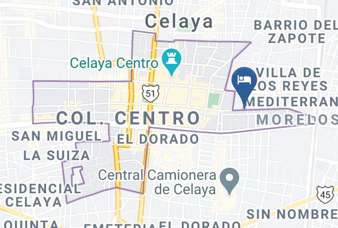Celaya - Hotel San Francisco Maps