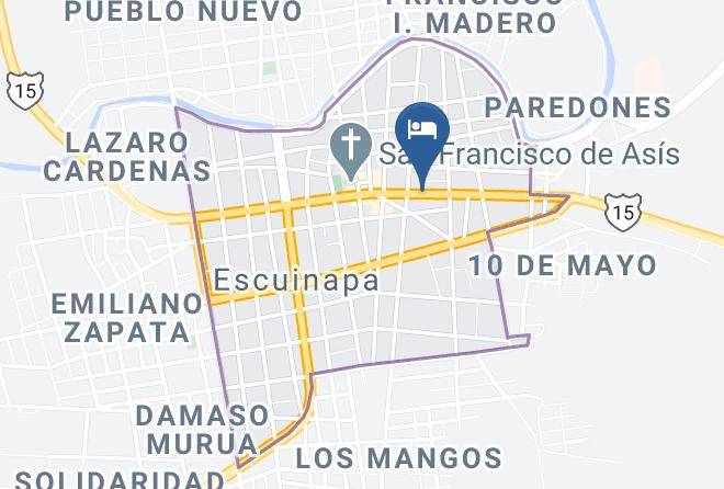 Escuinapa Municipality - Hotel San Francisco De Asis Maps