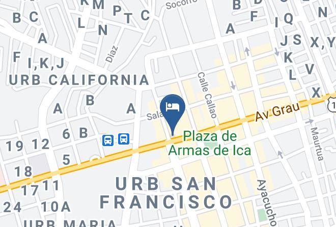 Ica - Hotel San Francisco Maps