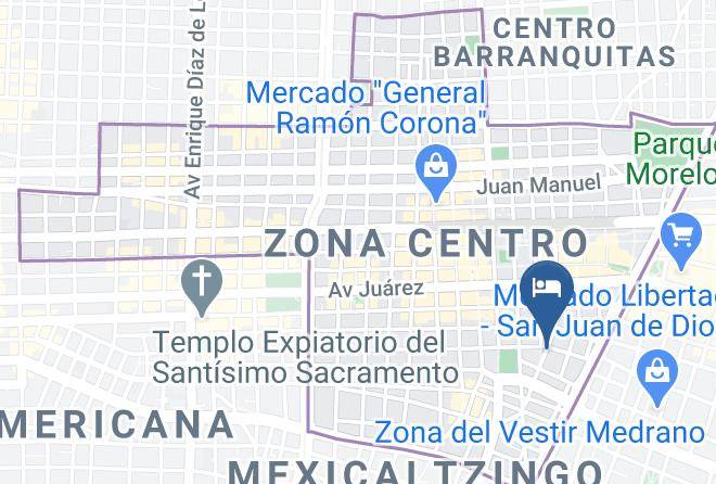 Guadalajara - Hotel San Francisco Plaza Maps