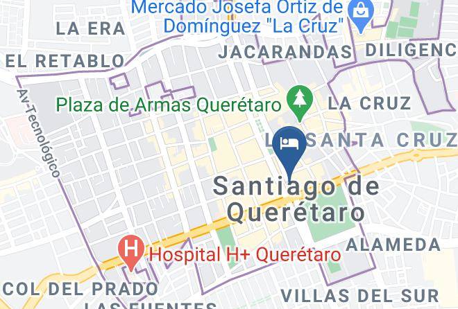 Santiago De Queretaro - Hotel San Francisco Maps