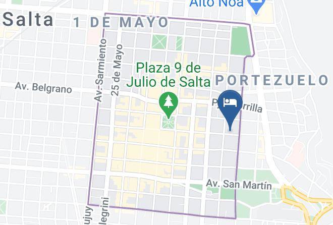 Salta - Hotel San Francisco Maps
