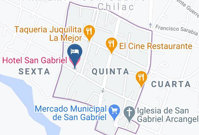 San Gabriel Chilac - Hotel San Gabriel Maps