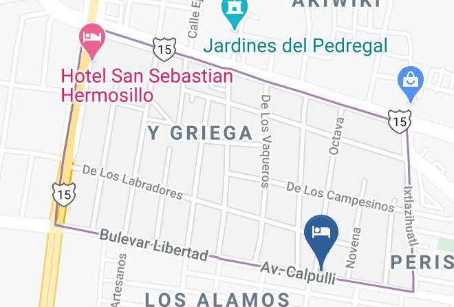Hermosillo - Hotel San Gilberto Maps