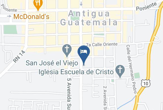 Antigua Guatemala - Hotel San Jorge Maps
