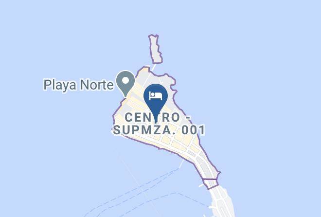Isla Mujeres - Hotel San Jorge Maps
