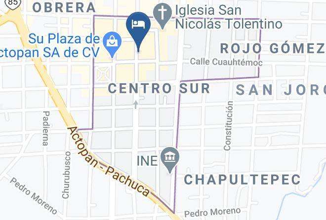 Actopan - Hotel San Jose Maps