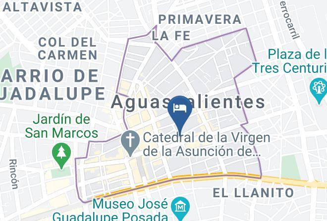 Aguascalientes Aguascalientes City Center - Hotel San Jose Maps