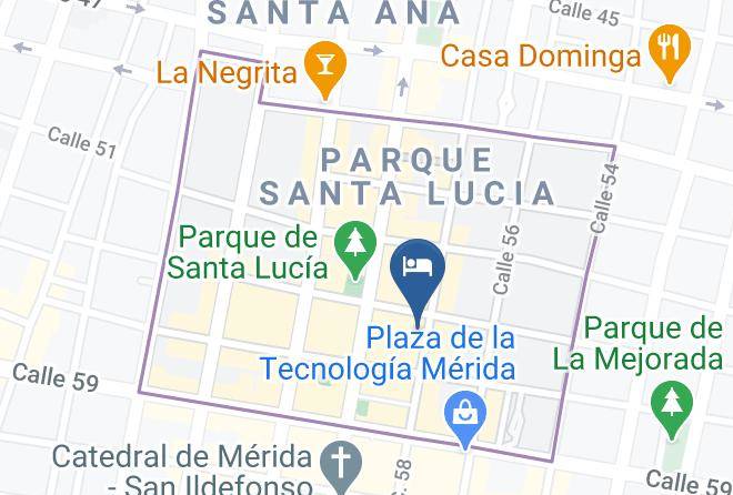 Merida - Hotel Maya Yucatan By Cartas A Frida Maps