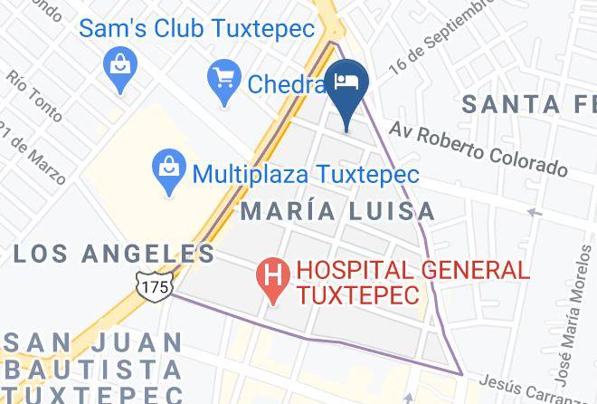 San Juan Bautista Tuxtepec - Hotel San Juan Maps
