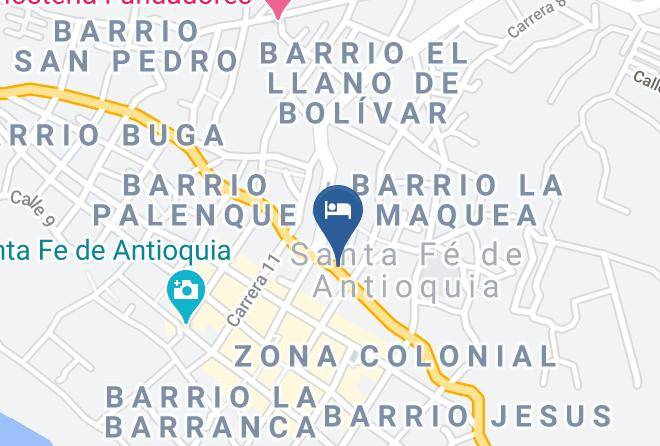 Santa Fe De Antioquia - Hotel San Judas Maps