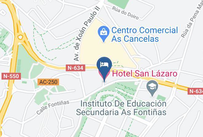Hotel San Lazaro Map