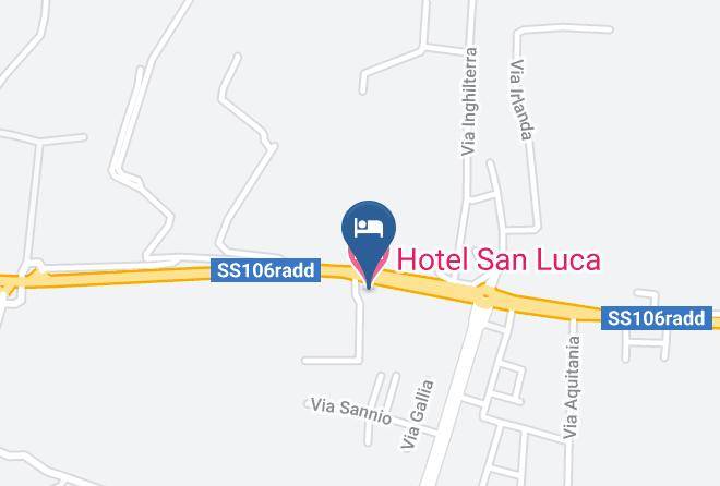 Cosenza - Hotel San Luca Maps