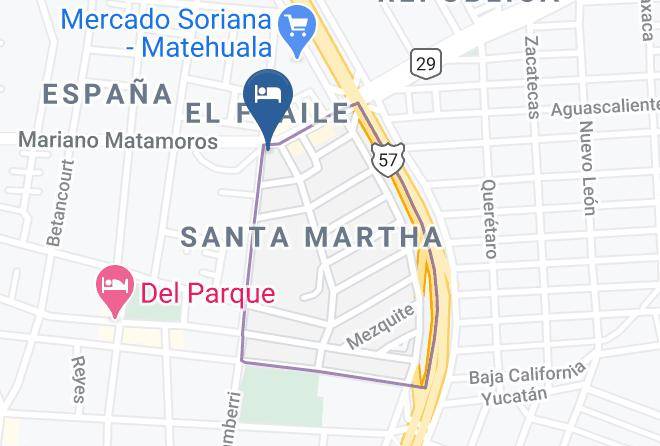 Matehuala - Hotel San Lucas Maps