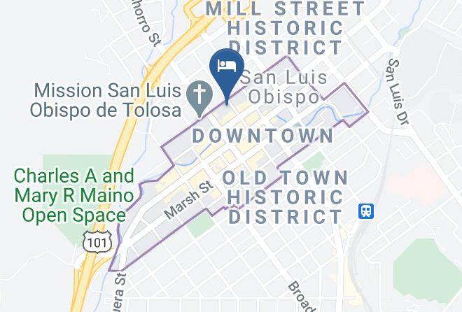 San Luis Obispo - Hotel San Luis Obispo Maps
