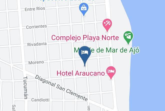 Mar Del Tuyu - Hotel San Marcos Maps