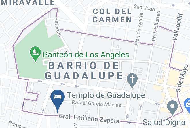 Aguascalientes Guadalupe - Hotel San Marqueno Maps
