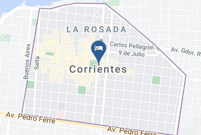 Corrientes - Hotel San Martin Maps