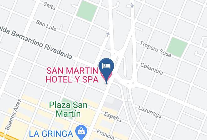 San Rafael - San Martin Hotel Y Spa Maps