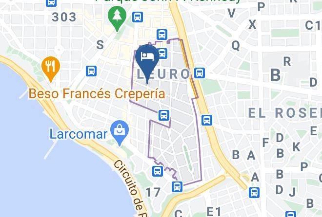 Hotel San Martin Map