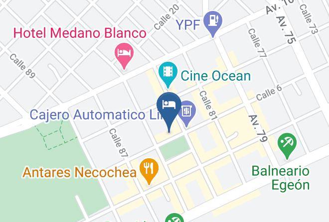 Necochea - Hotel San Martin Maps