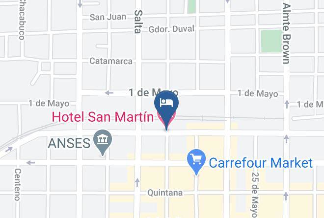 La Pampa City - Hotel San Martin Maps