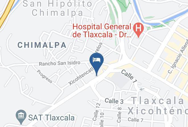 Tlaxcala Unidad Habitacional Xicotencatl - Hotel San Martin Maps
