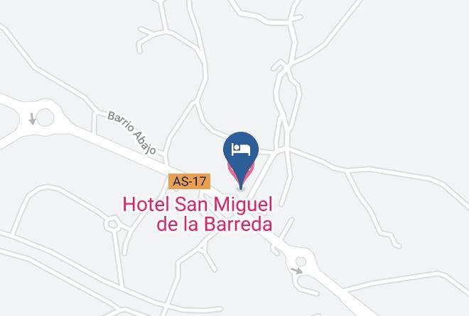 Hotel San Miguel De La Barreda Map