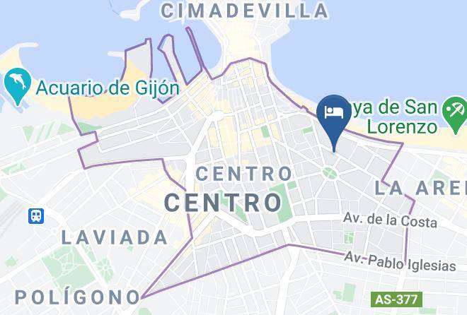 Asturias - Hotel San Miguel Gijon Maps