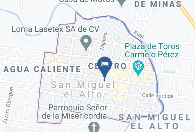 San Miguel El Alto - Hotel San Miguel Maps