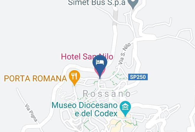Cosenza - Hotel San Nilo Maps