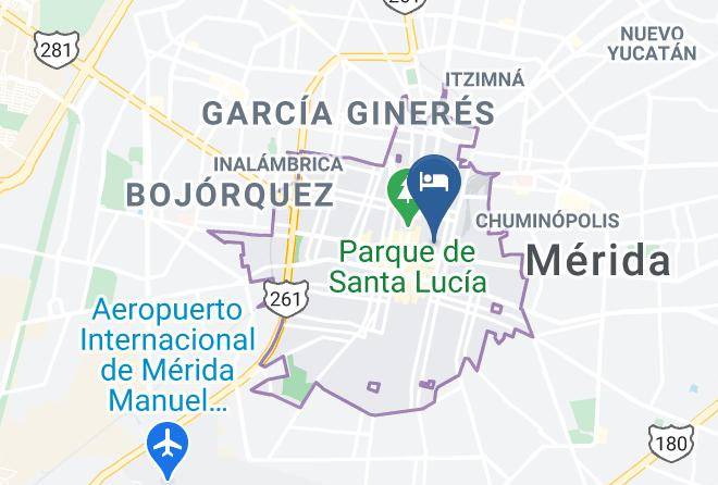 Merida - Hotel San Patricio Maps