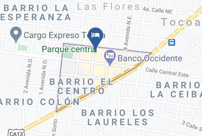 Tocoa - Hotel San Patricio Maps