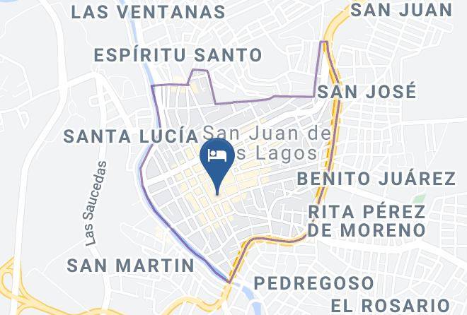San Juan De Los Lagos - Hotel San Pedro Maps