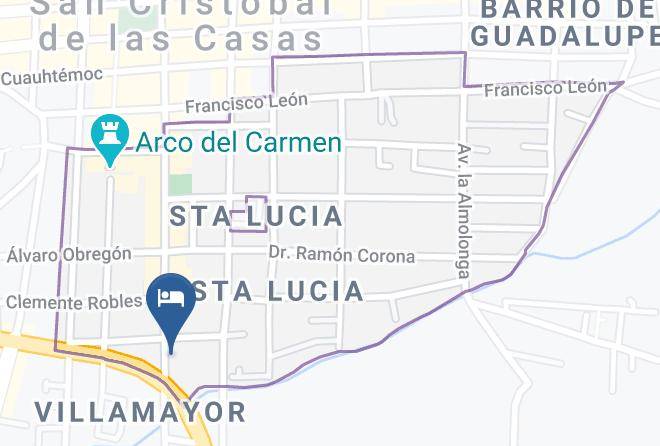 San Cristobal De Las Casas - Hotel San Rafael Maps