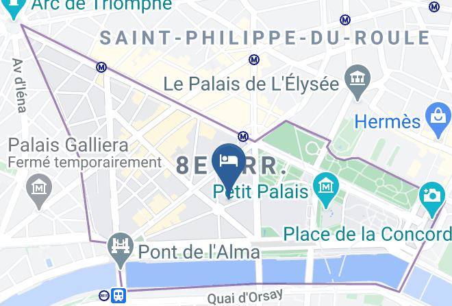 Paris - Hotel San Regis Maps